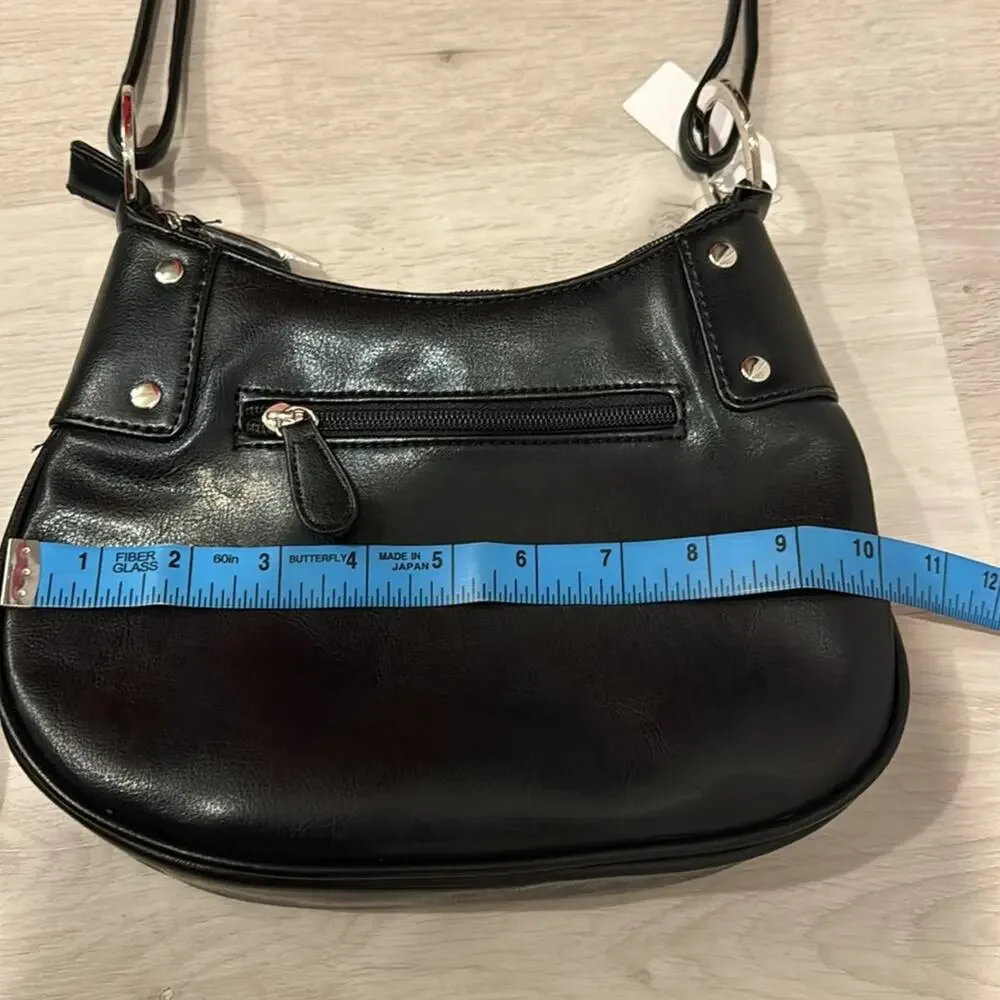Non branded NWT Combo Shoulder and Crossbody Bag in black. - Picture 8 of 12